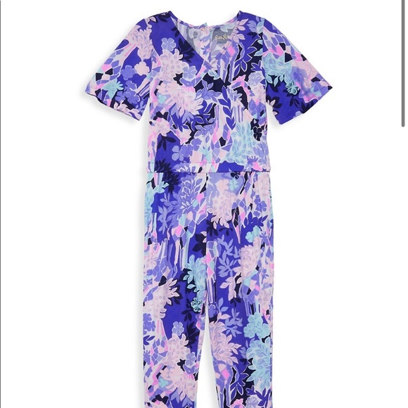 Lilly Pulitzer mini Maliah Jumpsuit Giraffic Park - Picture 1 of 2